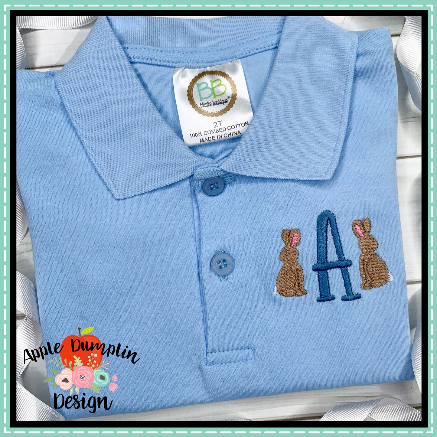 Bunny Mini Embroidery Design, applique