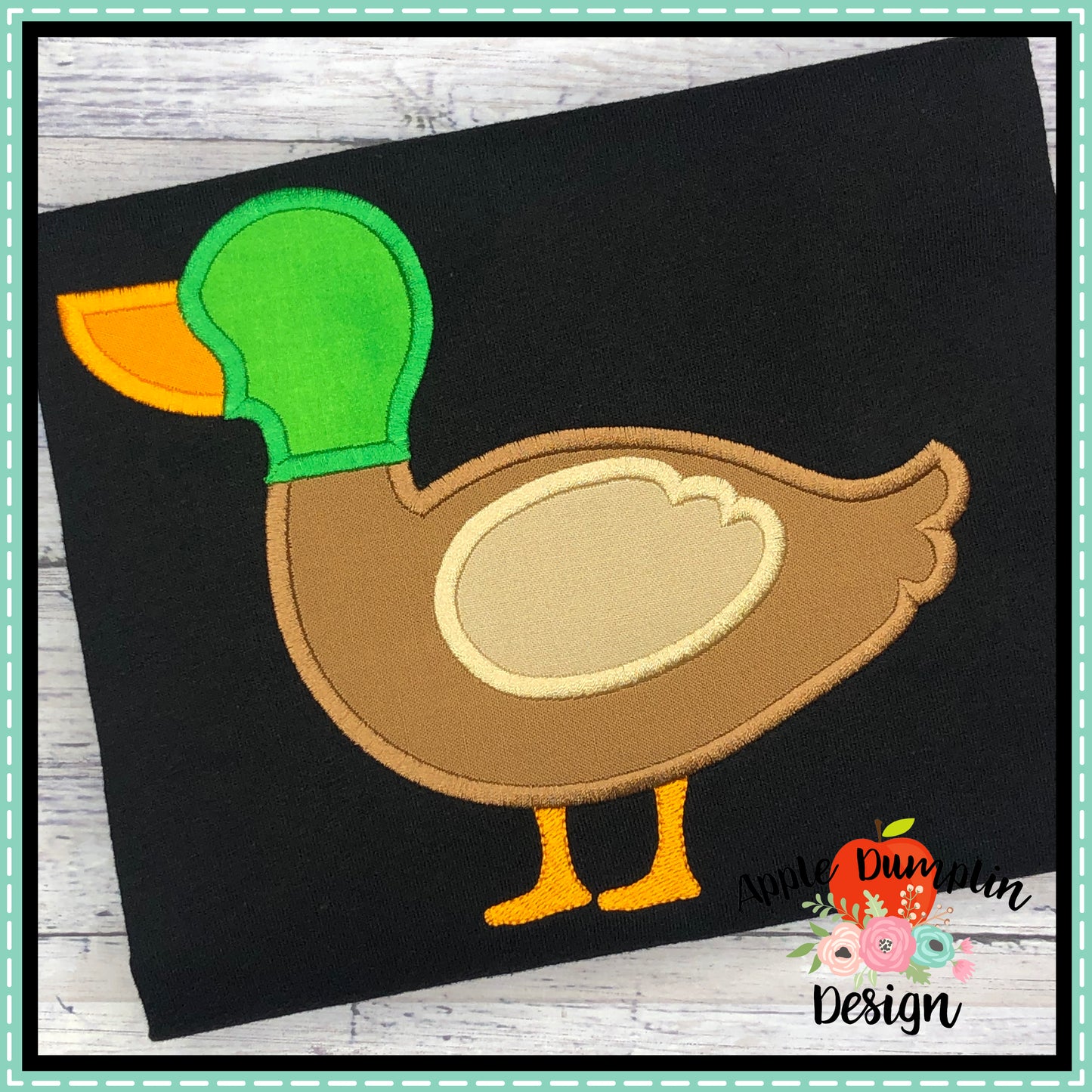 Duck Satin Applique Design, applique