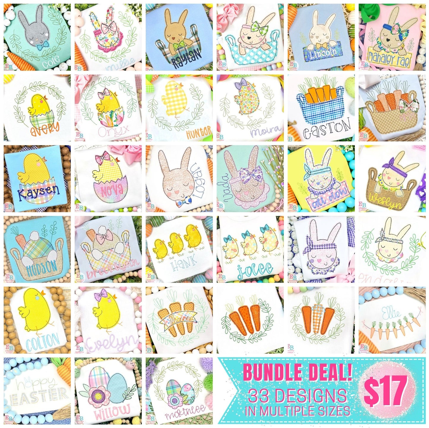 Easter Collection Bundle, Applique, Embroidery Boutique