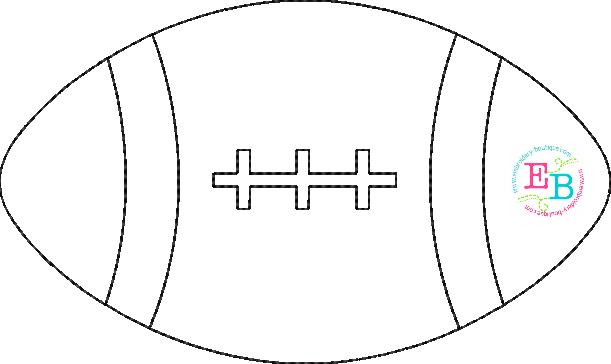 Football Bean Stitch Applique, Applique