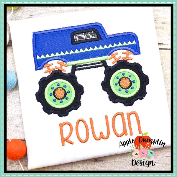 Monster Truck Applique Design, applique
