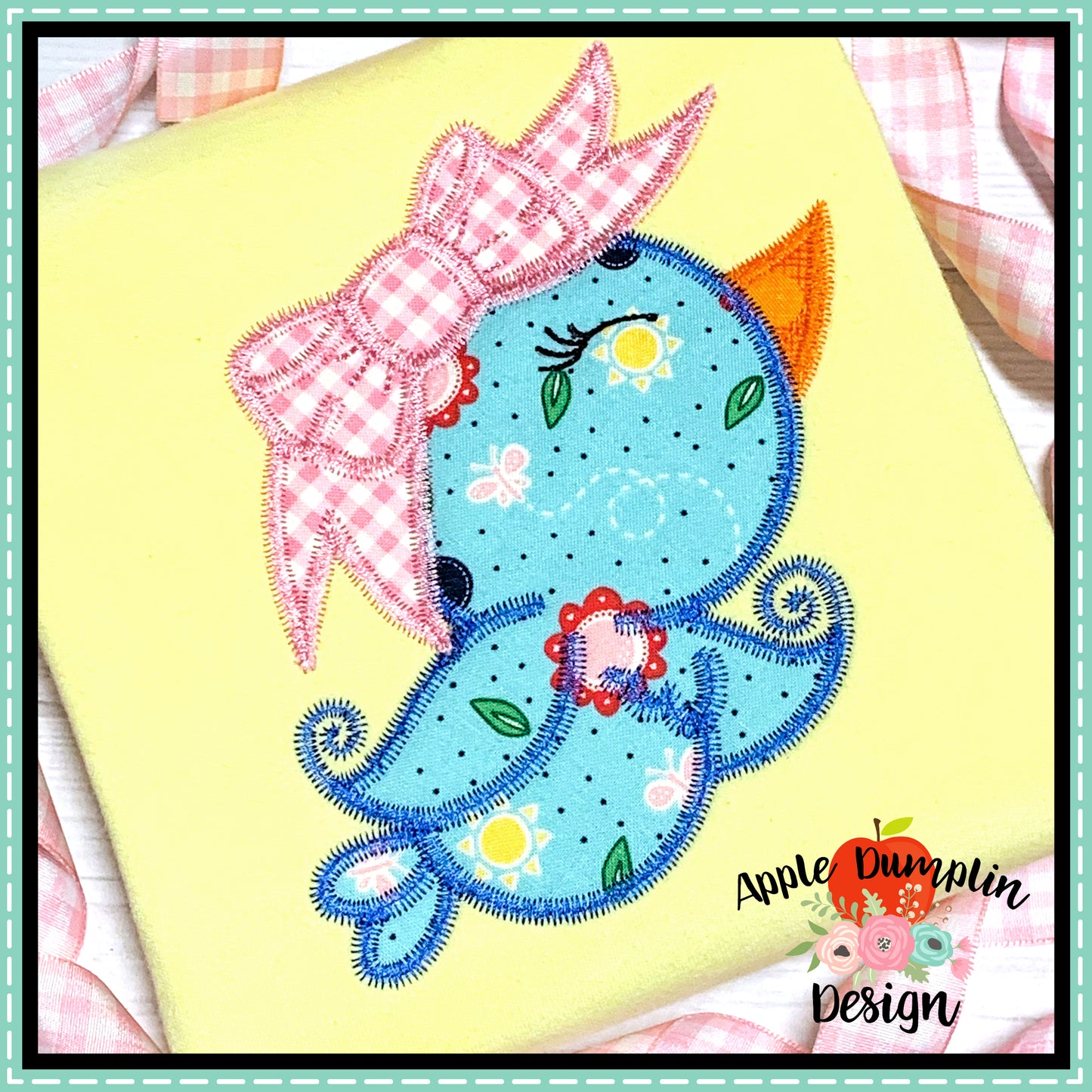 Spring Bird Zigzag Applique Design, applique