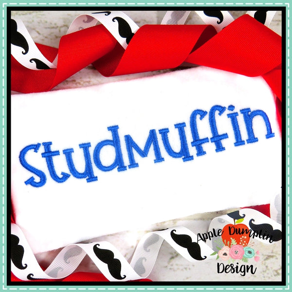 Studmuffin Embroidery Alphabet, Embroidery Font