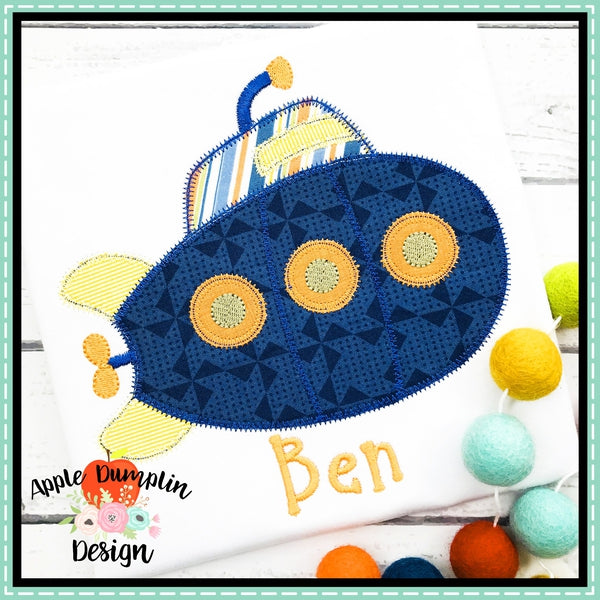 Submarine Zigzag Applique Design, applique