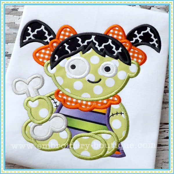 Baby Girl Zombie Applique, Applique