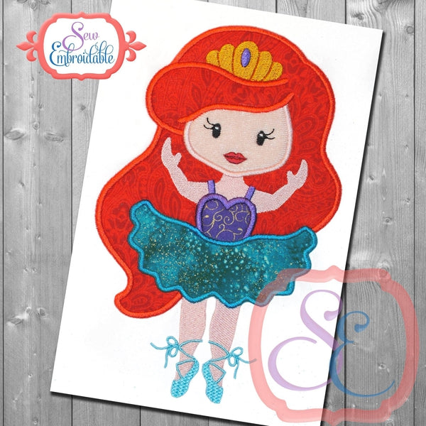 Ballerina 5 Applique, Applique