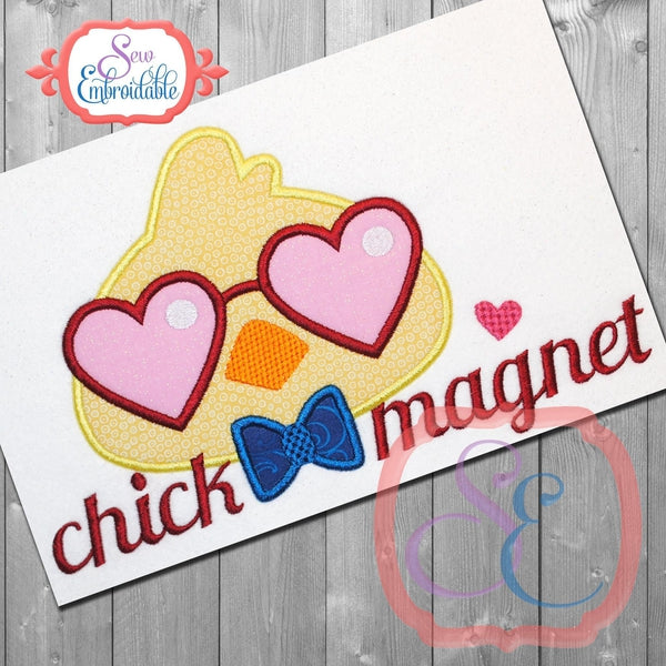 Chick Magnet Applique, Applique