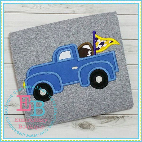 Football Truck Applique, Applique