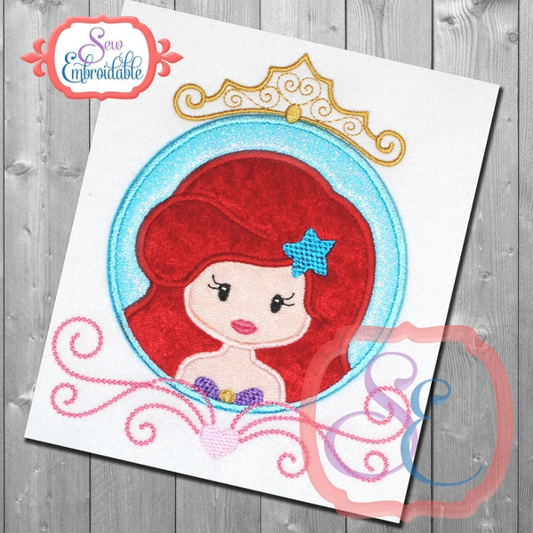 Princess Circle 4 Applique, Applique