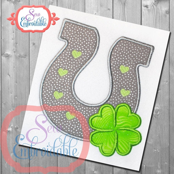 Lucky Horseshoe Applique, Applique
