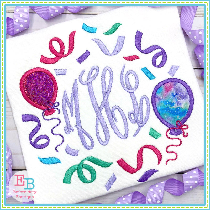 Balloon Frame Applique, Applique