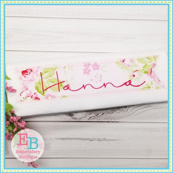 Banner Zigzag Applique, Applique