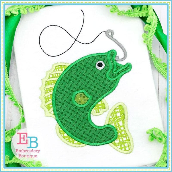 Bass Fish Applique, Applique