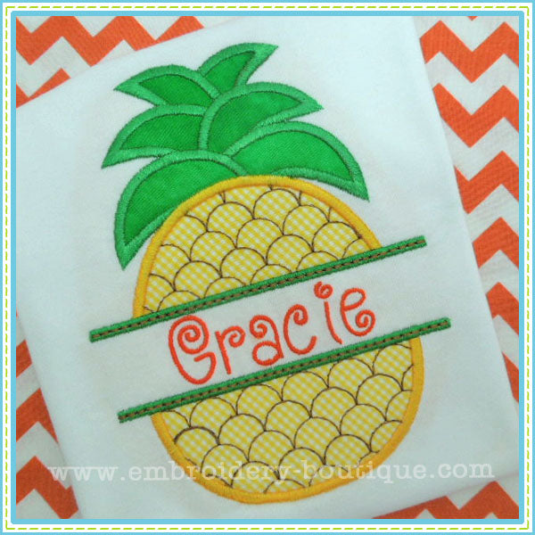 Split Pineapple Applique, Applique