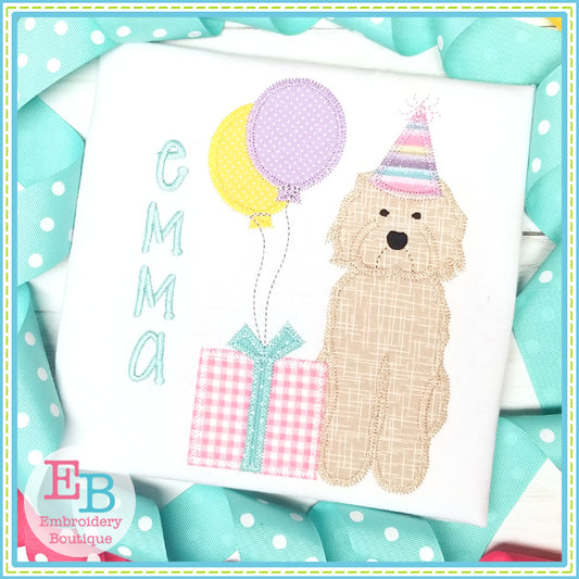 Birthday Doodle Zigzag Applique, Applique