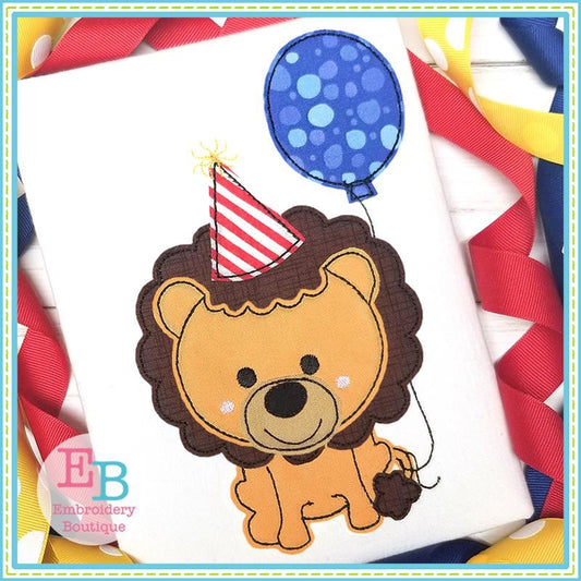 Birthday Lion Applique, Applique
