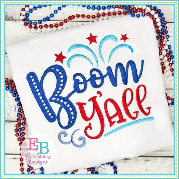 Boom Y'all Design, Embroidery