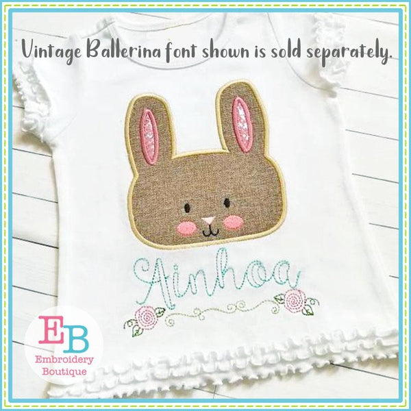 Bunny Head Applique, Applique