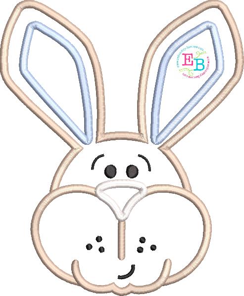 Bunny Boy Satin Applique, Applique