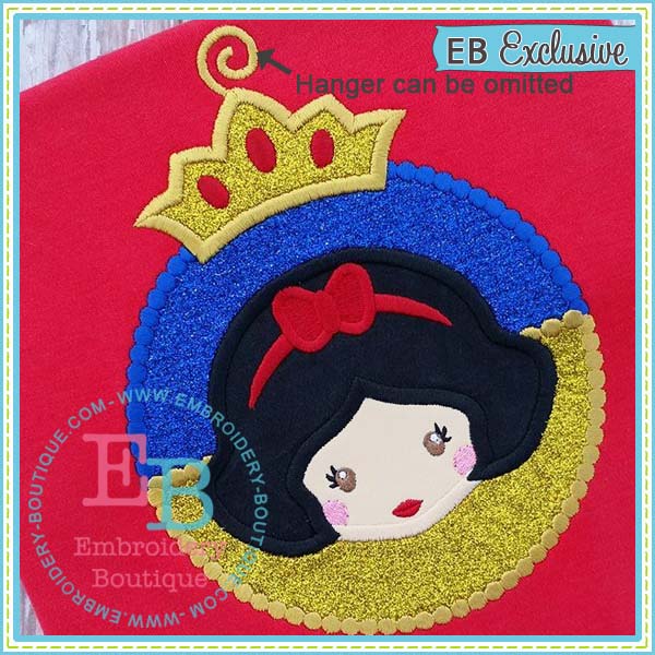 Princess 1 Ornament Applique, Applique