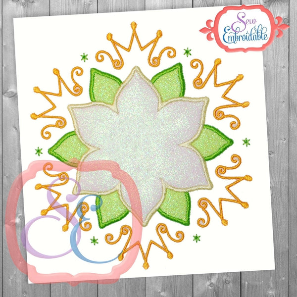 Frog Princess Frame, Applique