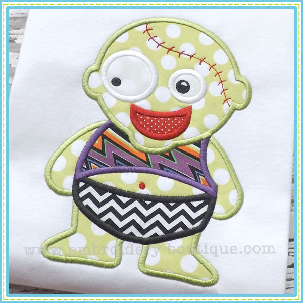 Baby Boy Zombie Applique, Applique