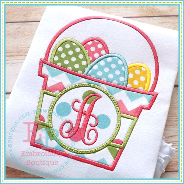 Monogram Easter Basket, Applique