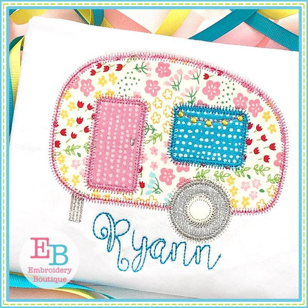 New Camper Zigzag Applique, Applique