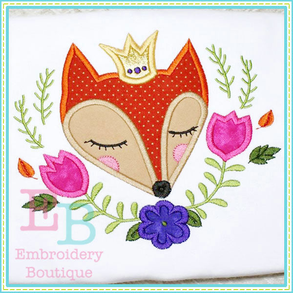 Fox Crown Applique, Applique