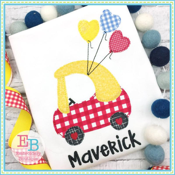 Coupe Heart Balloons Applique, Applique