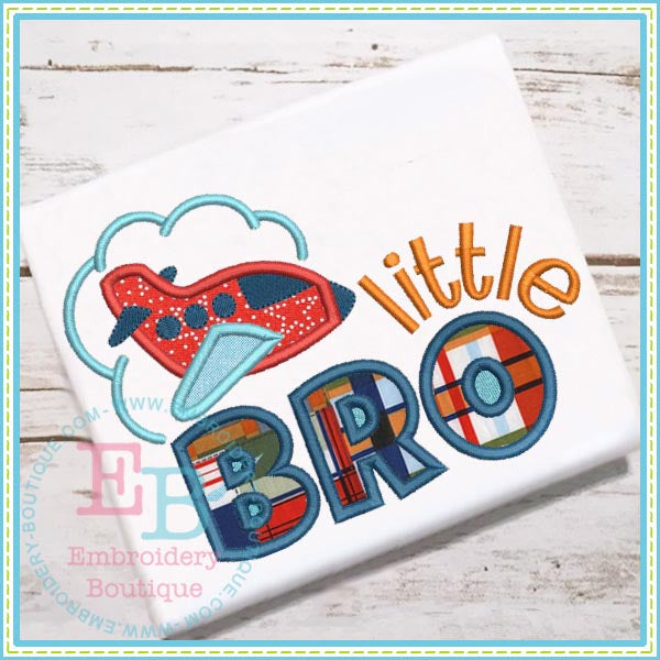 Little Bro Plane Applique, Applique