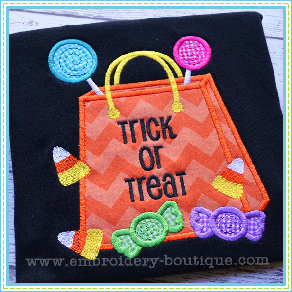 Treat Bag Applique, Applique