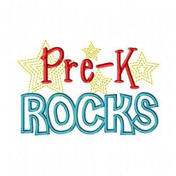 Pre-K Rocks, Applique
