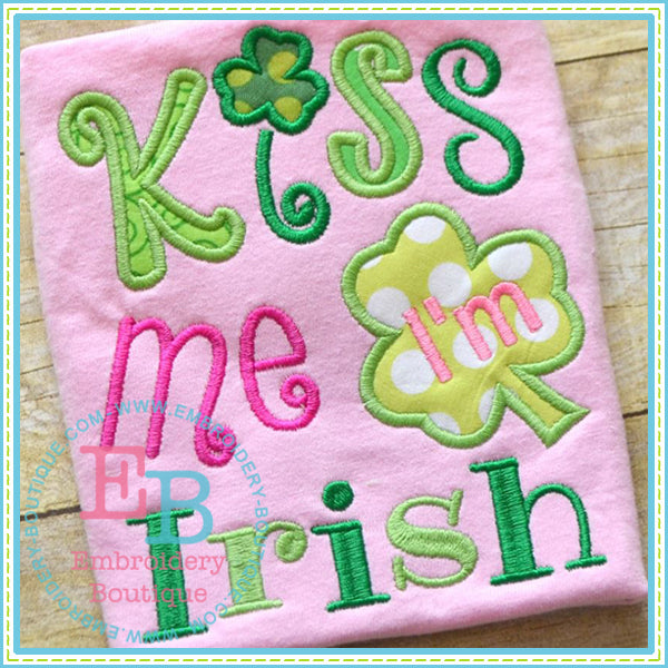 Kiss Me Applique, Applique