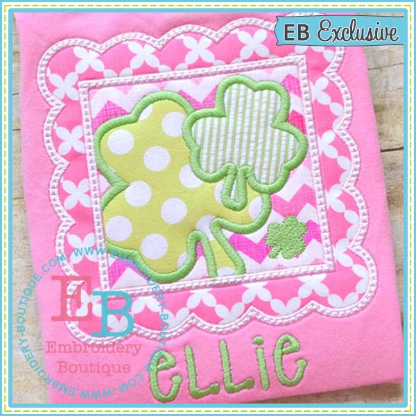 Shamrock Box Applique, Applique