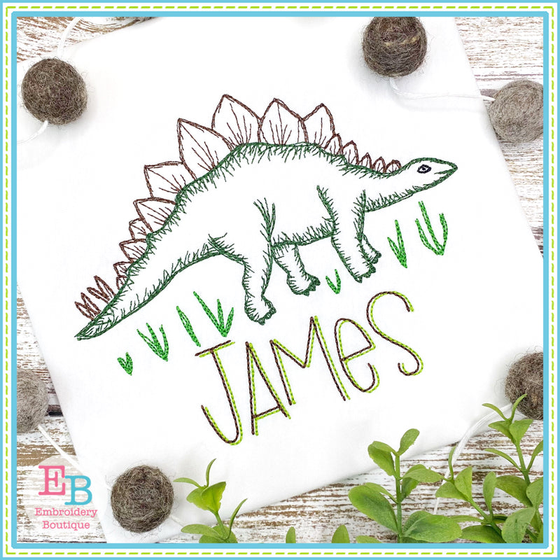Dinosaur 1 Embroidery Design, Embroidery