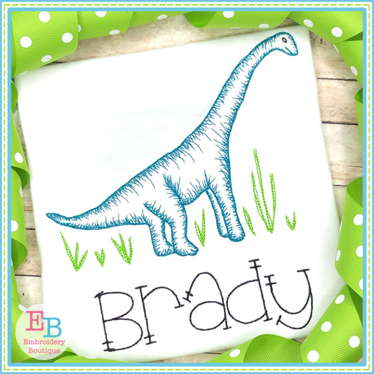 Dinosaur 2 Embroidery Design, Embroidery