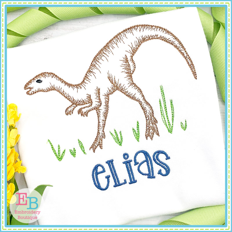 Dinosaur 3 Embroidery Design, Embroidery