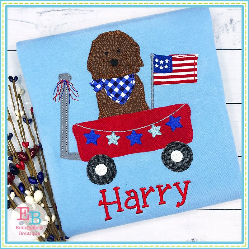 Doodle Wagon Bean Applique, Applique