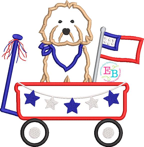 Doodle Wagon Satin Applique, Applique