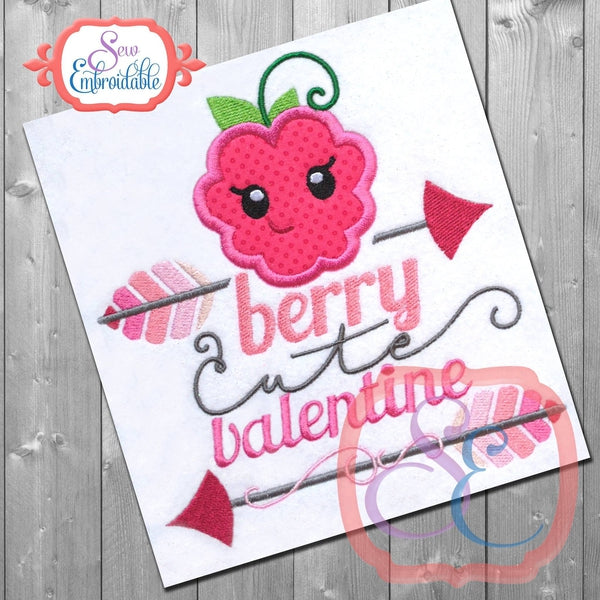 Berry Cute Valentine Applique, Applique