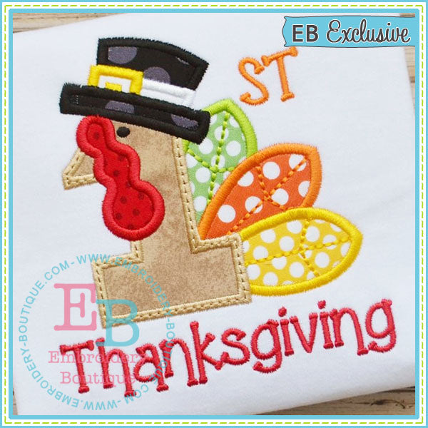 First Thanksgiving Applique, Applique