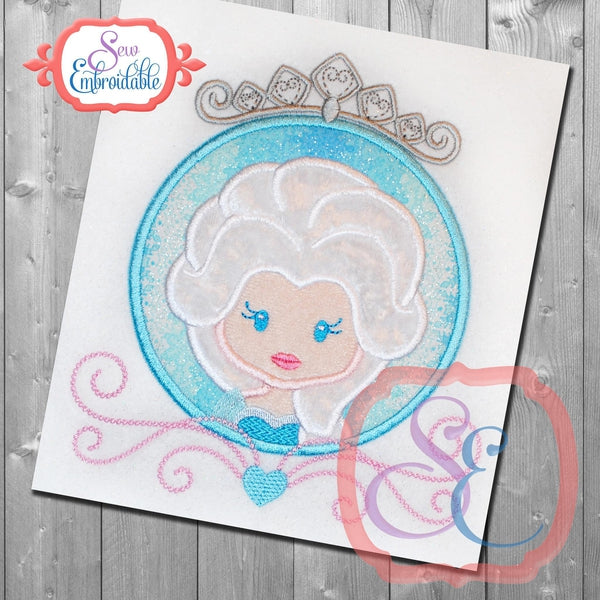 Princess Circle 7 Applique, Applique