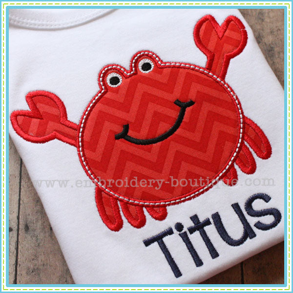 Crabby Applique, Applique