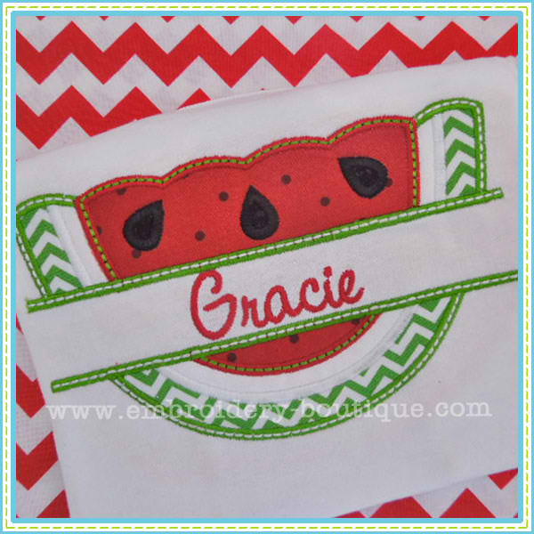 Split Watermelon Applique, Applique