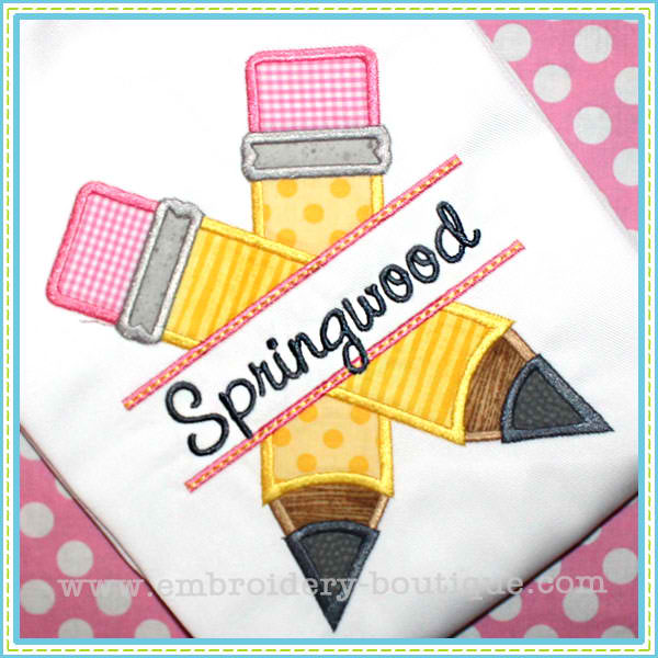 Split Pencils Applique, Applique