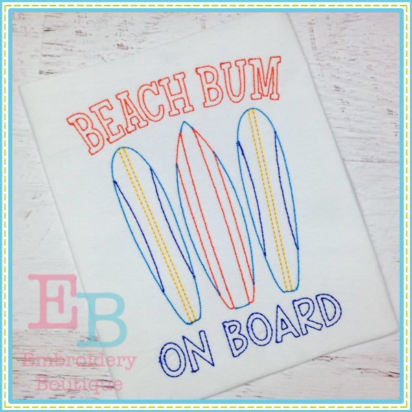 Beach Bum Design, Applique