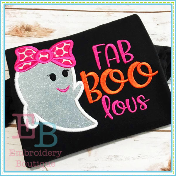 Fab Boo Lous Applique, Applique