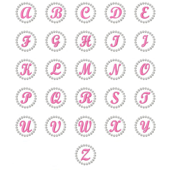 Alli Alphabet Clip Centers, Hair Clip Centers