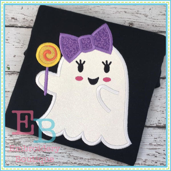 Candy Ghost Applique, Applique